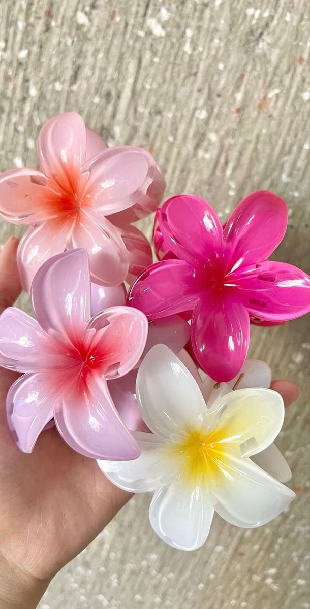 Flower Claw Clip (set of 4)