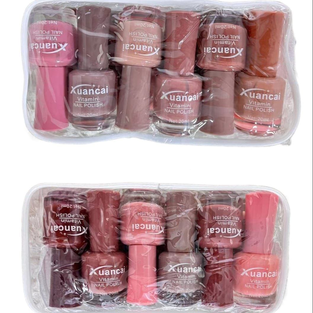 Nude Nail Polish pack of 12